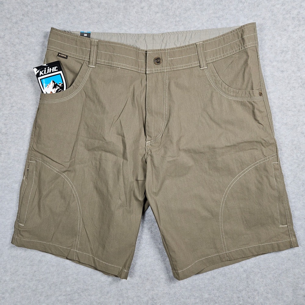 KUHL Men's 38 Khaki Ramblr 10" Inseam Shorts Hiking Outdoor Camping Utility 5125